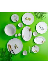 Aryıldız 32 Parça Cloe Kahvaltı Takımı Platin Yaldız Kuş Ar181892