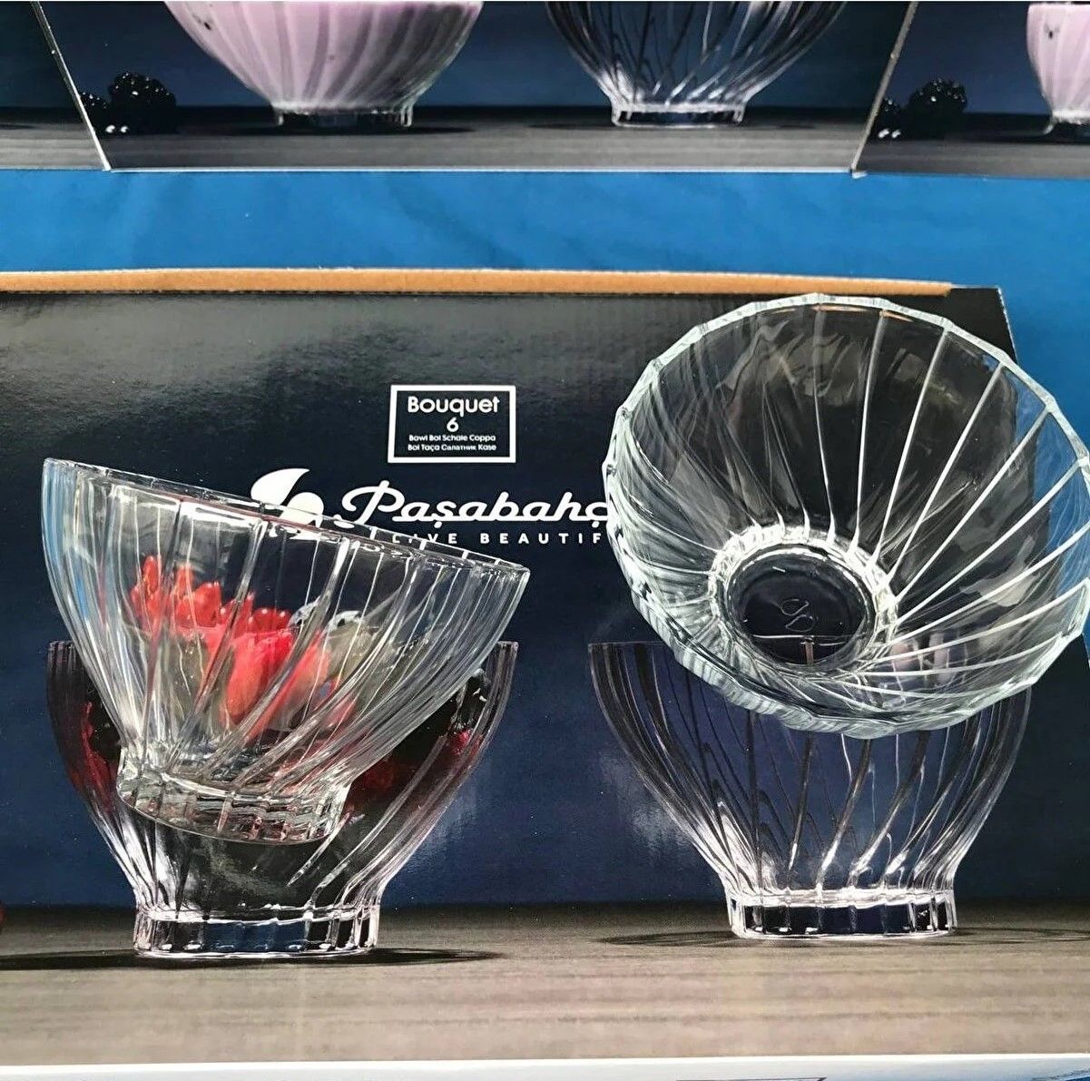 Paşabahçe Bouguet Cam 6 Adet Kase 530226