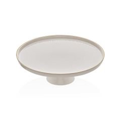 Glore İstanbul Krem Ayaklı Servis Tabağı 26 CM 92301