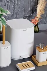 Arow Banyo Seti 6 Parça Akrilik Beyaz TR-3730
