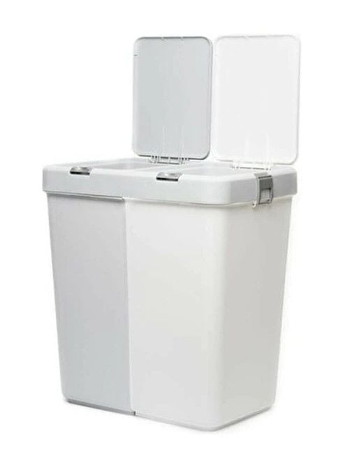 Motek Duo Laundry Basket Kirli Sepeti Gri MT-09
