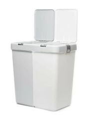 Motek Duo Laundry Basket Kirli Sepeti Gri MT-09