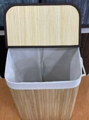 Sever Bambu Çamaşır Sepeti Dikdörtgen 33213 Naturel