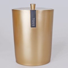 By Selim Troy Altın 5 Parça Polyester Banyo Seti