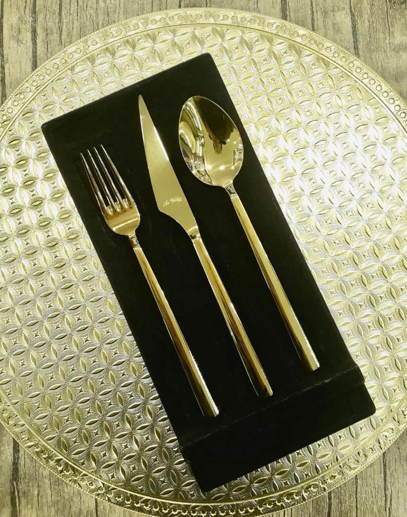Aryıldız 89 Parça Vogue Gold Pvd Çatal Kaşık Bıçak Seti