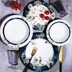 Kosova 24 Parça Wıth Bırds Yemek Takımı POR-307