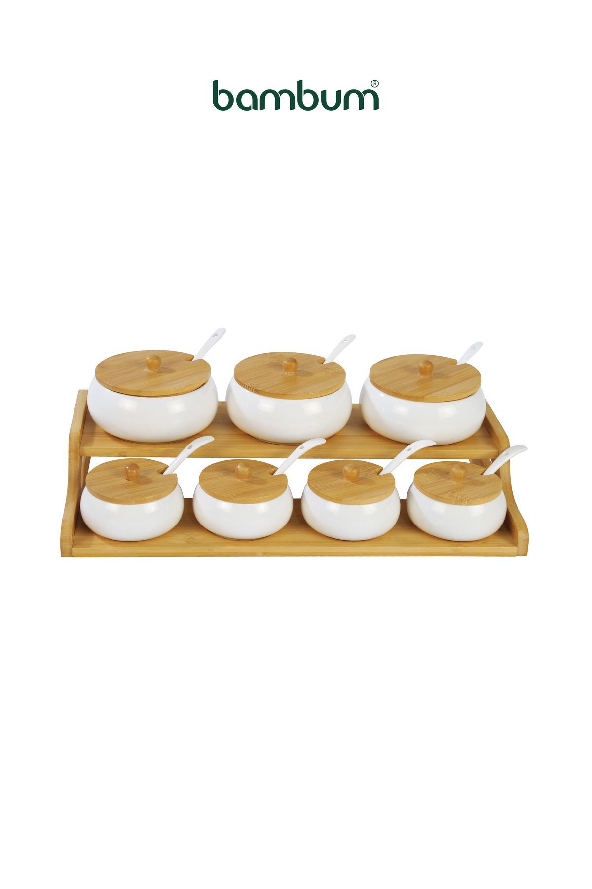 Bambum 7 Li Baharat Seti Dimple Standlı B5841