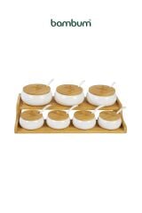 Bambum 7 Li Baharat Seti Dimple Standlı B5841