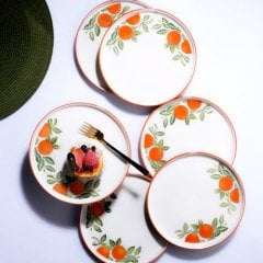 Kosova 20 Cm Pasta Tabak Tokyo Orange-23 6 Lı