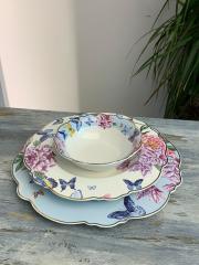 Lotus Porselen Bone China 24 Parça Kelebek Yemek Takımı A181