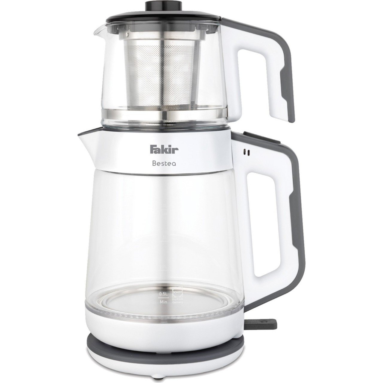 Fakir Bestea Çay Makinesi Beyaz Gri