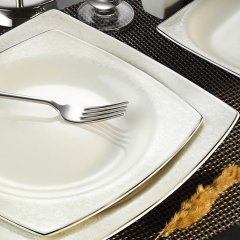 Kütahya Porselen 62 Parça Bone More Platin 1079220