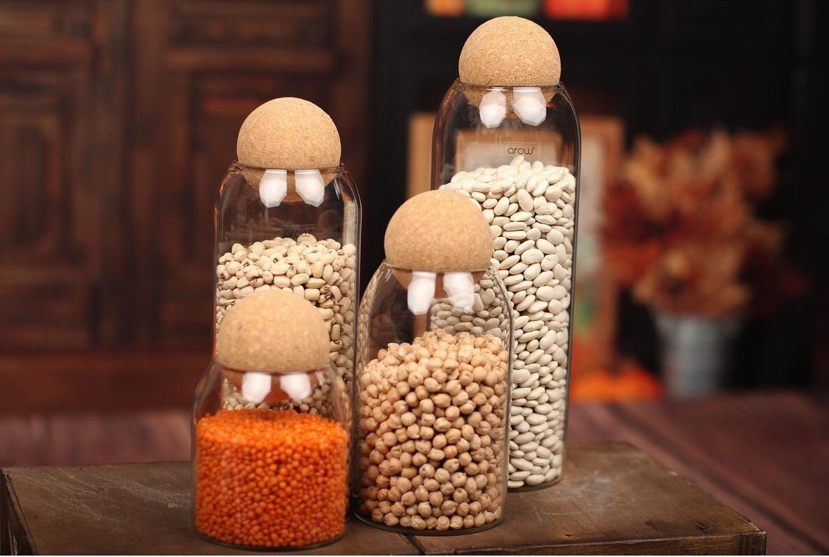 Arow Kavanoz Seti 4 'Lü Borosilikat TR-2922