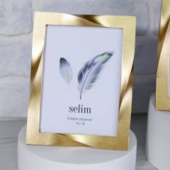 By Selim Çerçeve Curved Altın 13x18