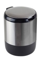 Primanova Pasifik Çöp Kovası 3 Lt Siyah Inox M-E29-06