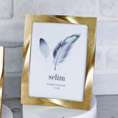 By Selim Çerçeve Curved Altın 15x20
