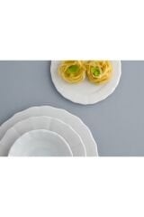 Porland 24 Parça Wavy Yemek Takımı Beyaz 04POR033757