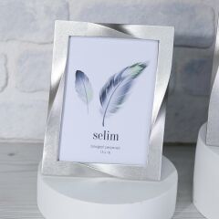 By Selim Çerçeve Curved Gümüş 13x18