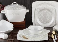 Aryıldız 60 Parça Bone Square Yemek Takımı 45005