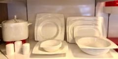 Aryıldız 60 Parça Bone Square Yemek Takımı 45008