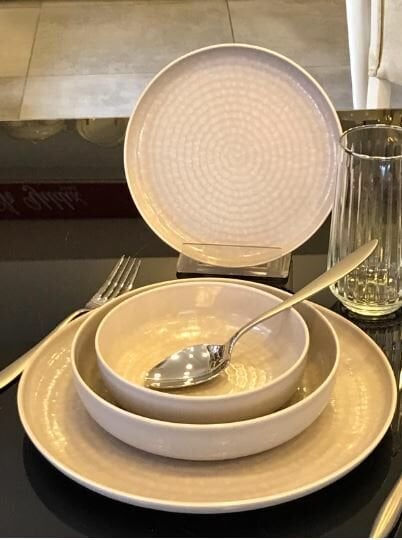 Kütahya Porselen 24 Parça Caprı Yemek Takımı DG-565 Bej