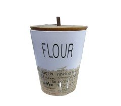 Çiftçiler Kavanoz Flour Ahşap Kapaklı