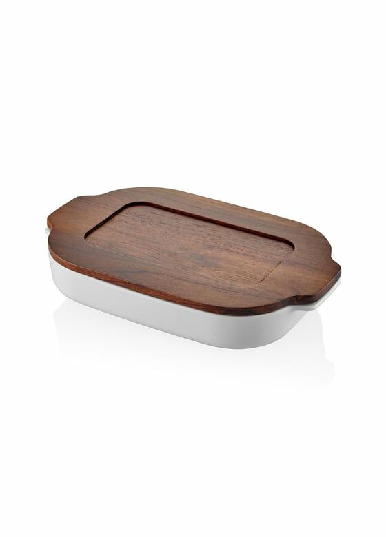 The Mia Woody Kapaklı Fırın Kabı 33x19 cm WDY0015
