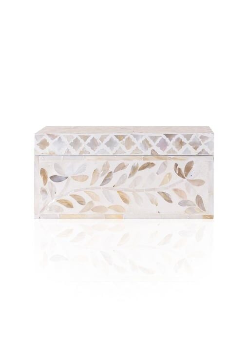 The Mia Dikdörtgen Kutu Sedef 25X16X12 Cm TLC0071