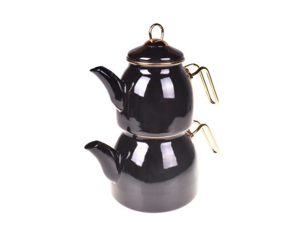 Taşev Çaydanlık Takımı Sultan Siyah T3180