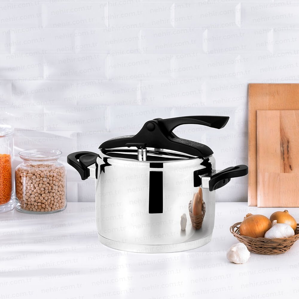 Nehir Düdüklü Tencere Sılver Trend 8 Litre