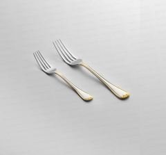 Nehir 84 Parça Monaco Altın Deri Kutulu Çatal Kaşık Bıçak Seti