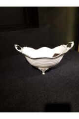Lımoges Paniz Kase Ayaklı Oval 37X23 Cm Gümüş WHS136
