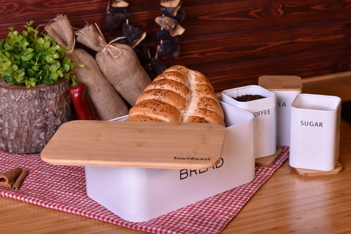 Bambum Suziki Bambu Kapaklı Saklama Seti B1608