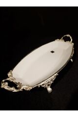Limoges Paniz Sunum Tabağı Ayaklı 41 Cm Gümüş WHS148