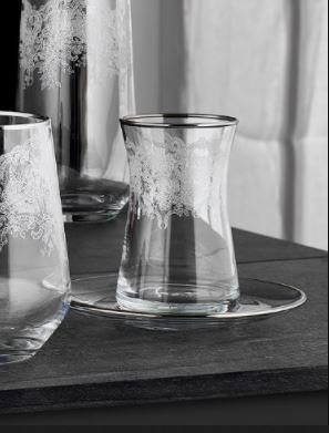 Çerçi Çay Takımı 6 Lı Platin STK02-Ç