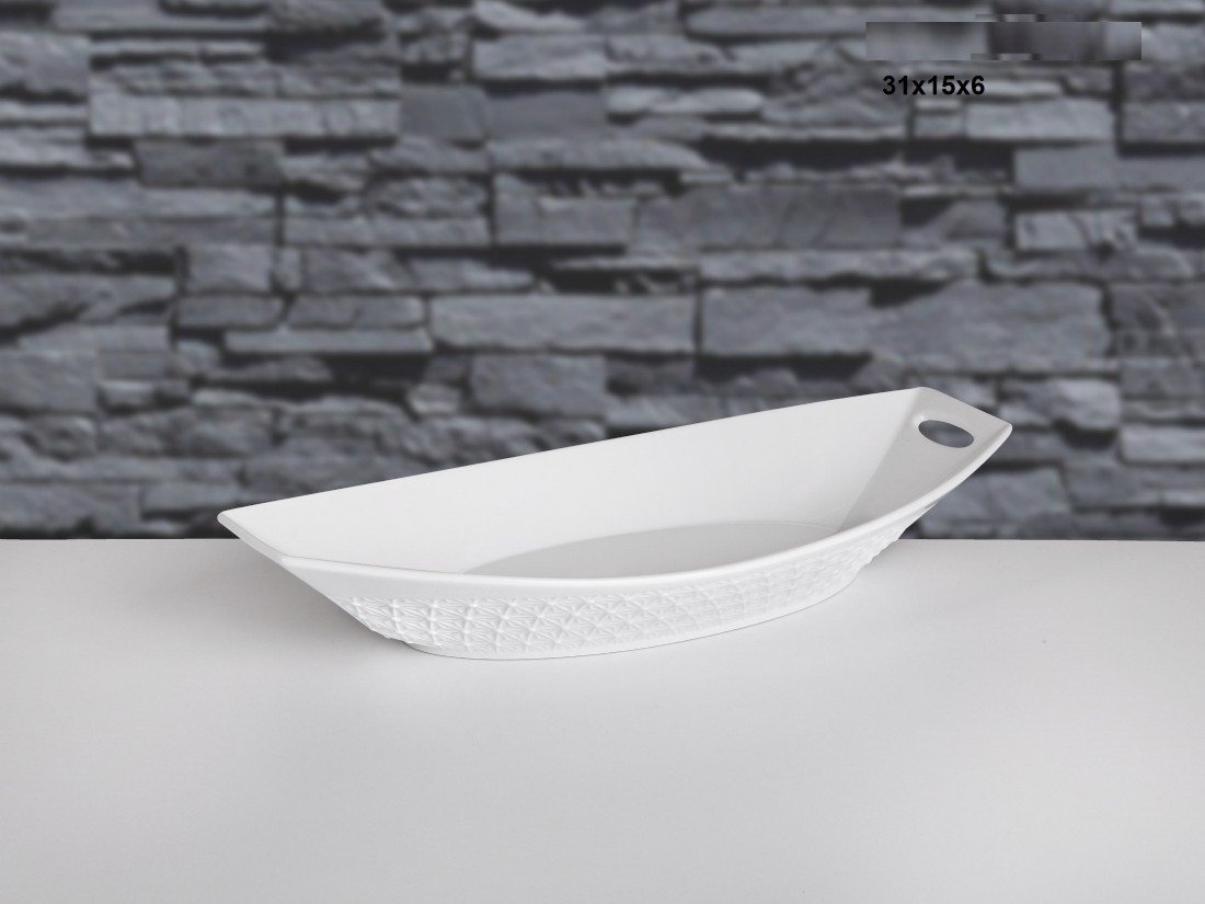 Çerçi PJ49 Porselen Kayık Servis Küçük 31X15X6 cm
