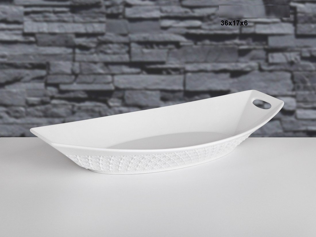 Çerçi PJ48 Porselen Kayık Servis Orta 30X17X6cm