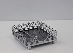 Çerçi Peçetelik Aynalı Metal Damla Krom SNM43