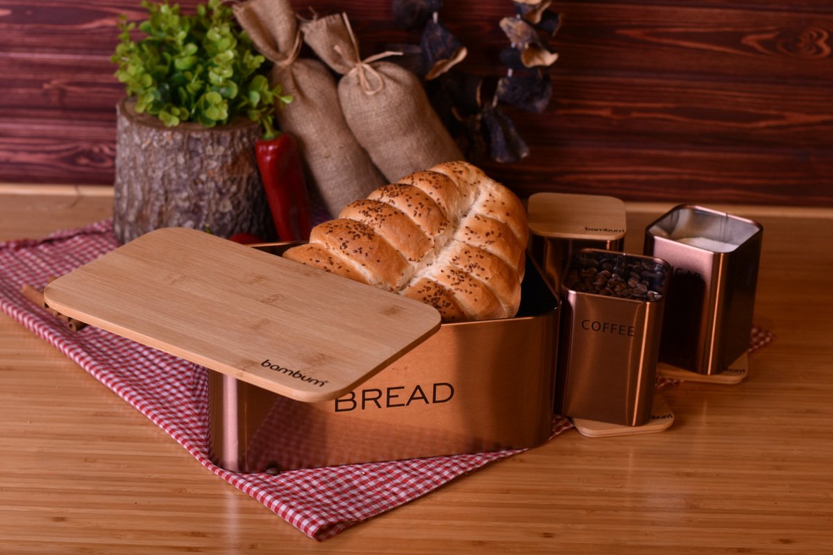 Bambu Subaru Kapaklı Saklama Seti