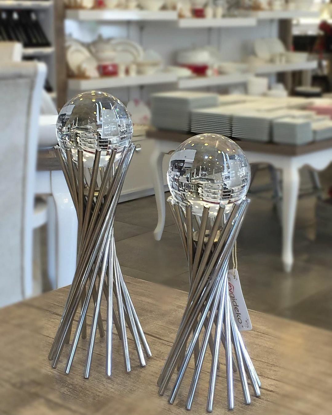 Aymet Metal Süs Küre 2 Li Gümüş CN30A K8