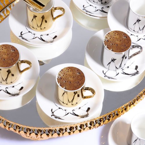 Kosova Porselen 6 lı Mirror Fincan Takımı 11453