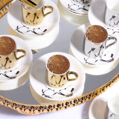 Kosova Porselen 6 lı Mirror Fincan Takımı 11453