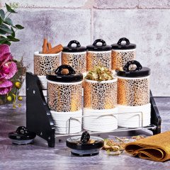 Kosova Porselen 7 li Standlı Baharat Takımı Ybhr-009