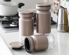 Gönül Kavanoz 3 lü Cam Bej VBL-2134