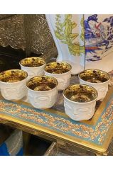 Joy Carmen Kahve Takımı Faces Gold Whıte 1Jb-2037Wg