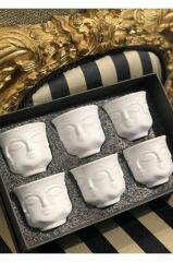 Joy Carmen Kahve Takımı Faces Gold Whıte 1Jb-2037Wg