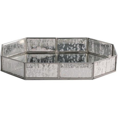 Roy King Tepsi Karat Teraryum Altıgen Gümüş 27X20 SLL 062