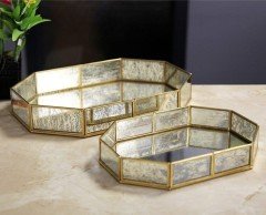 Roy King Tepsi Karat Teraryum Altıgen Gold 27X20 SLL 029