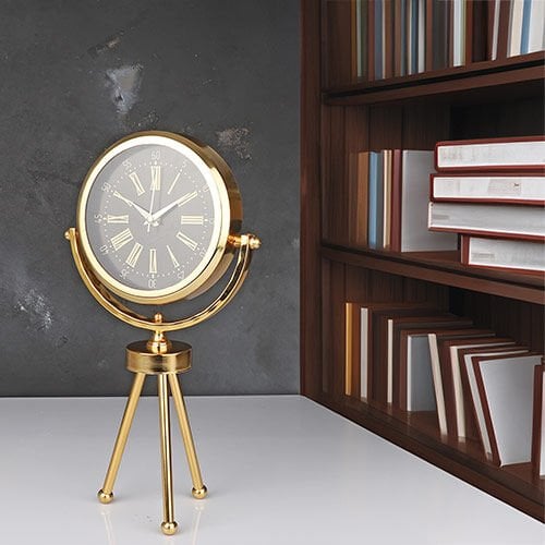 Kosova Tripod Mini Saat Roma Gold 46X26 Cm PLN-0021