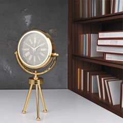 Kosova Tripod Mini Saat Roma Gold 46X26 Cm PLN-0021